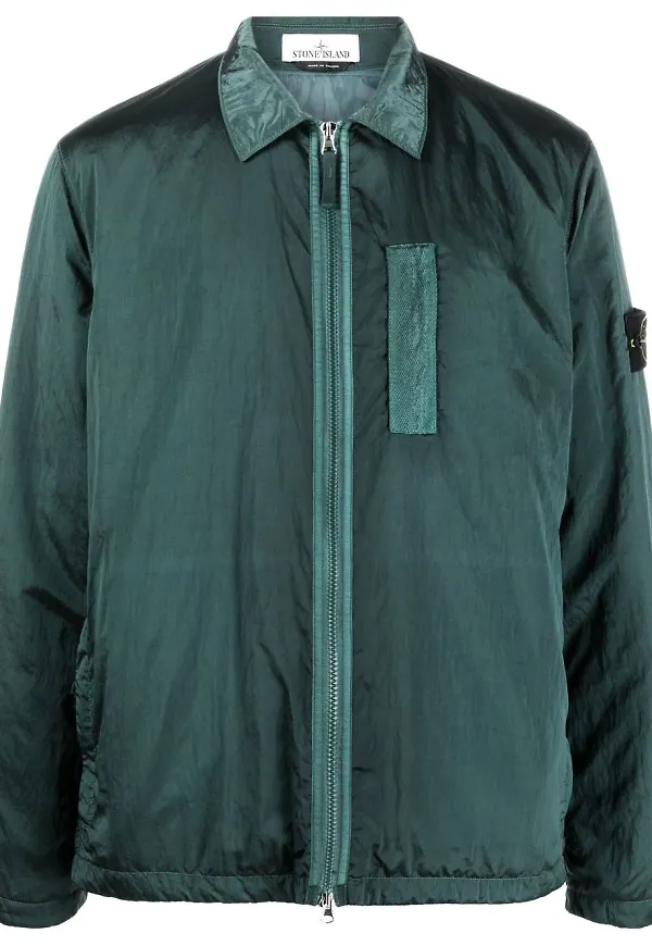 Stone Island jacka med dragkedja - Grön