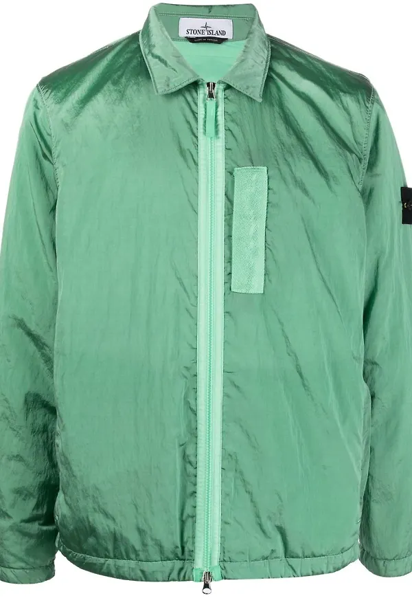 Stone Island jacka med dragkedja - Grön