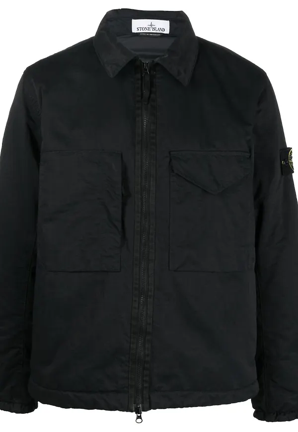 Stone Island jacka med dragkedja - Svart