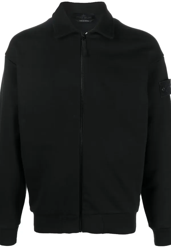 Stone Island jacka med dragkedja - Svart