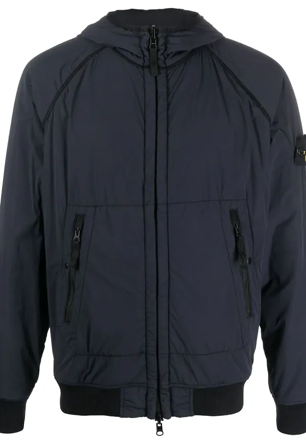 Stone Island jacka med huva - Blå