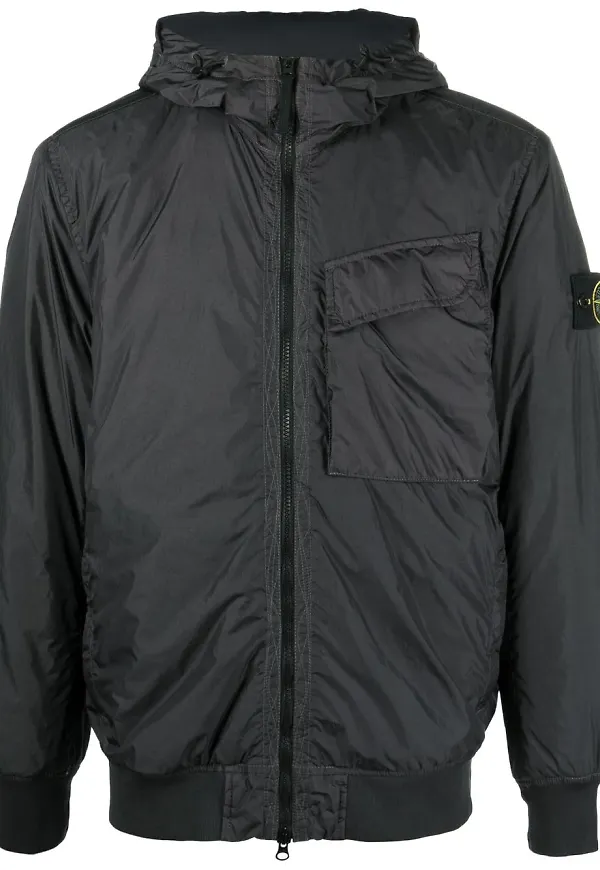 Stone Island jacka med huva - Blå