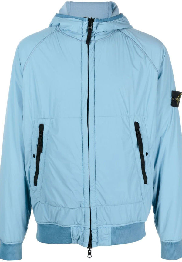 Stone Island jacka med huva - Blå