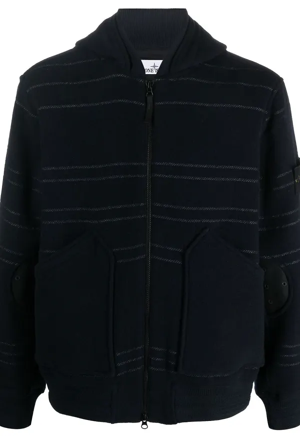 Stone Island jacka med huva - Blå