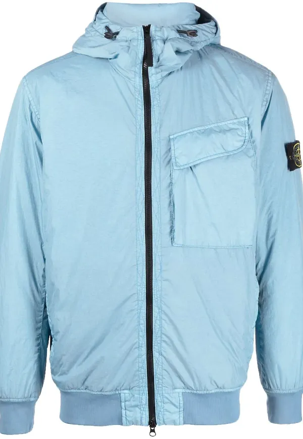 Stone Island jacka med huva - Blå