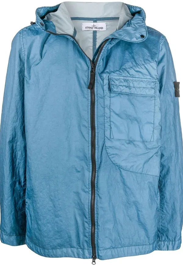 Stone Island jacka med huva - Blå
