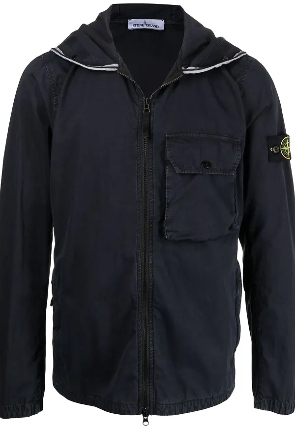 Stone Island jacka med huva - Blå