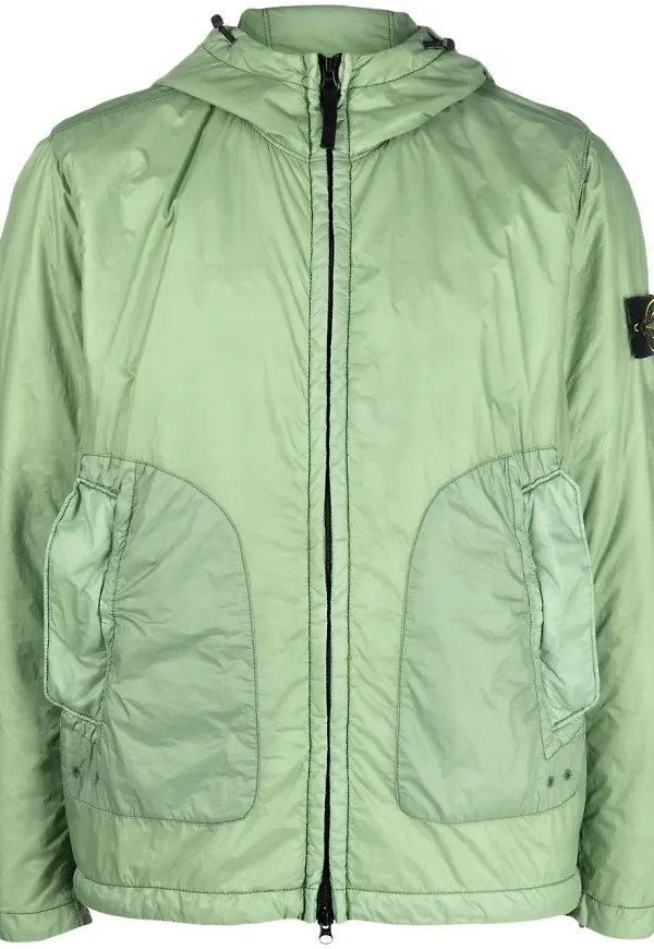 Stone Island jacka med huva - Grön