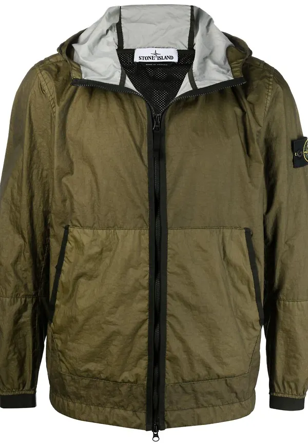 Stone Island jacka med huva - Grön