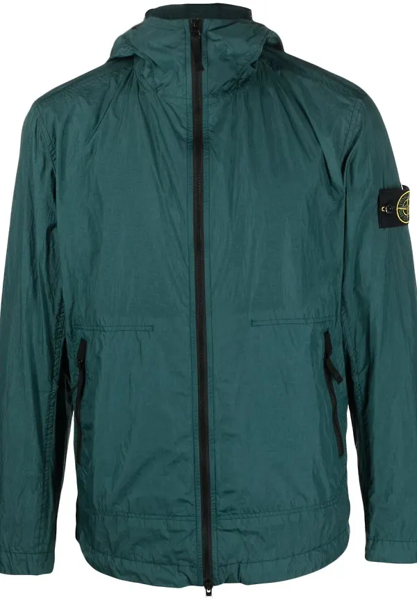 Stone Island jacka med huva - Grön