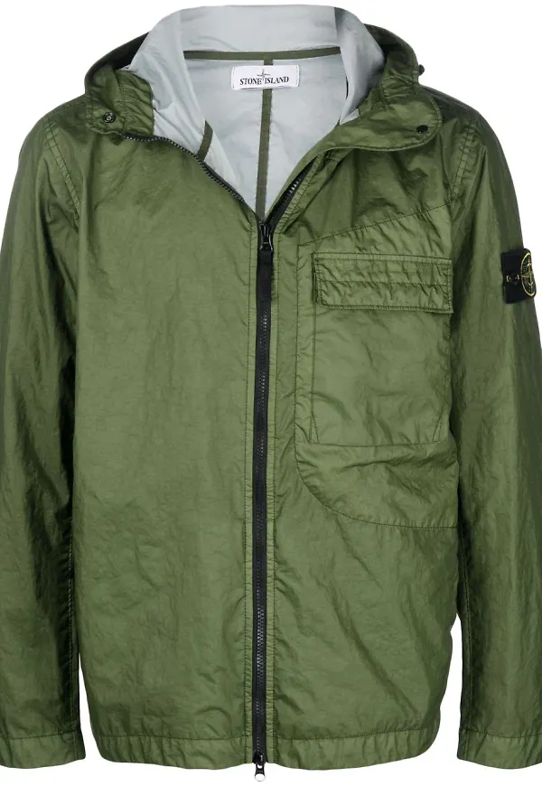 Stone Island jacka med huva - Grön