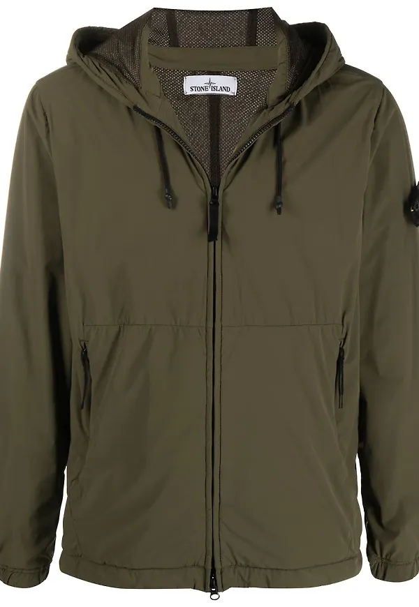 Stone Island jacka med huva - Grön