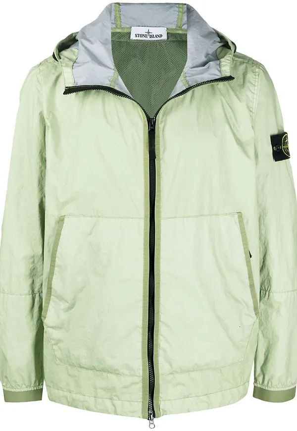 Stone Island jacka med huva - Grön
