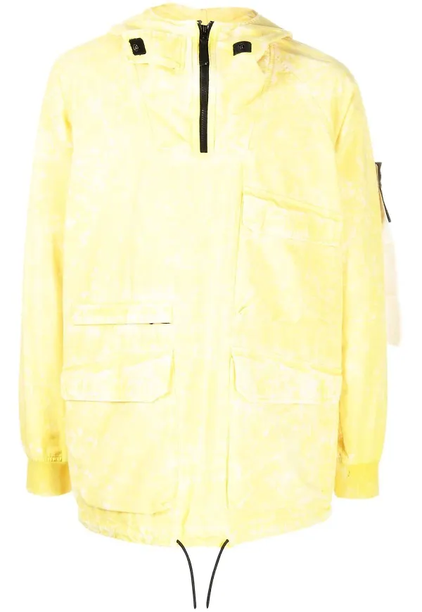 Stone Island jacka med huva - Gul