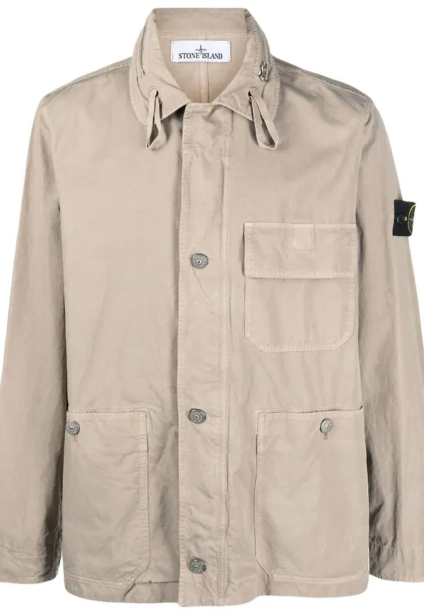 Stone Island jacka med huva - Neutral