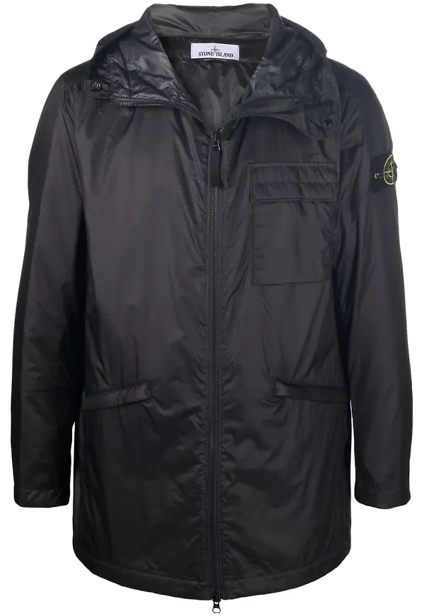 Stone Island jacka med huva - Svart
