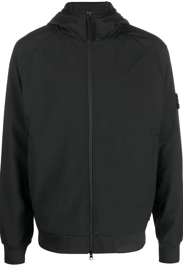 Stone Island jacka med huva - Svart