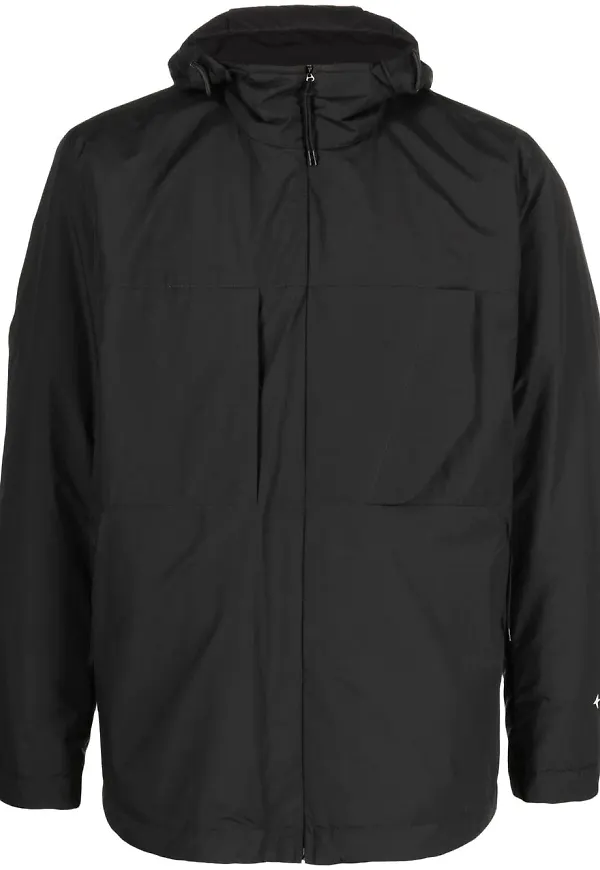 Stone Island jacka med huva - Svart