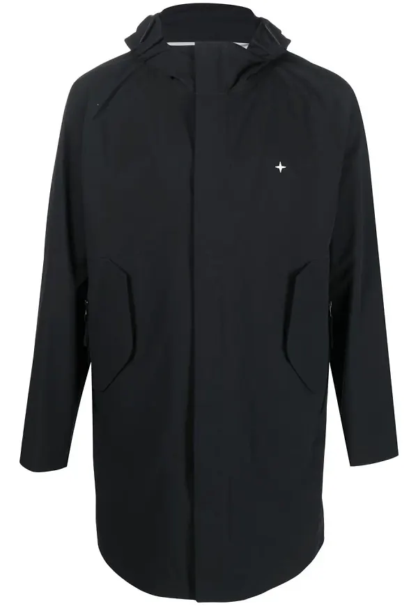 Stone Island jacka med huva - Svart