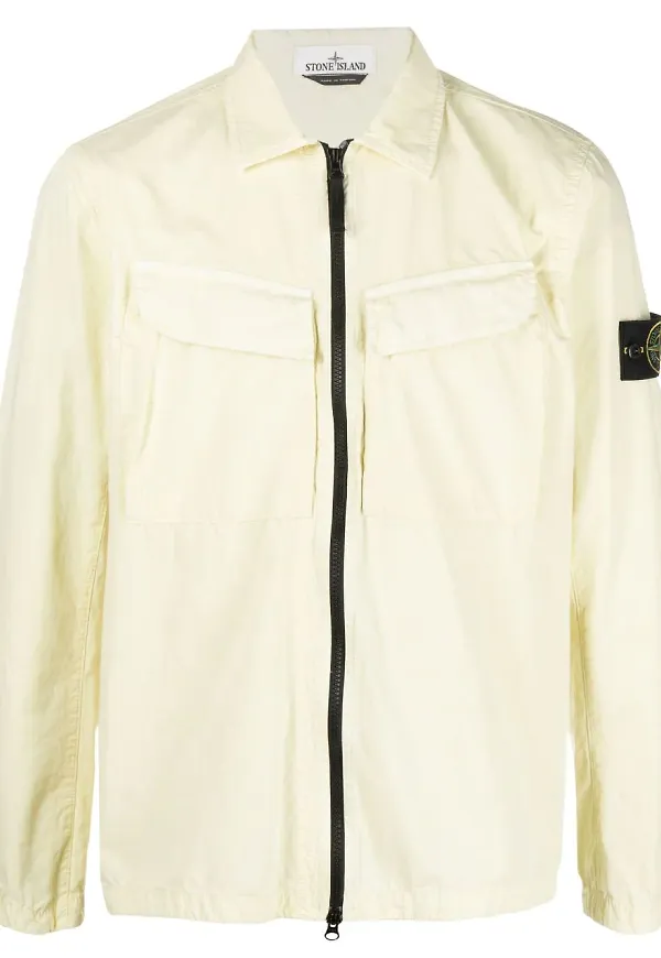 Stone Island jacka med kompass - Gul