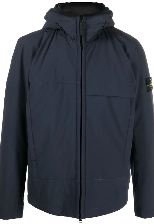 Stone Island jacka med kompassmärke - Blå
