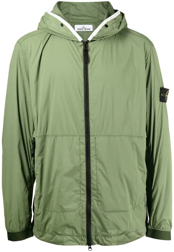 Stone Island jacka med kompassmärke - Grön