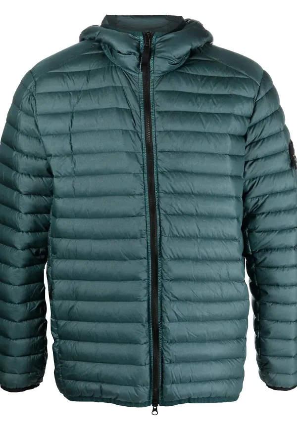 Stone Island jacka med kompassmärke - Grön