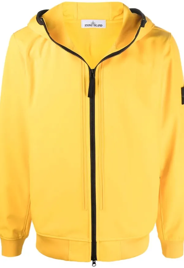 Stone Island jacka med kompassmärke - Gul