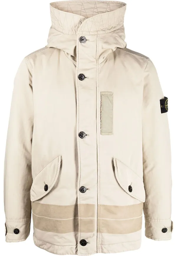 Stone Island jacka med kompassmärke - Neutral