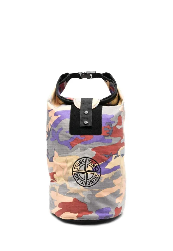 Stone Island kamouflagemönstrad ryggsäck - Grå