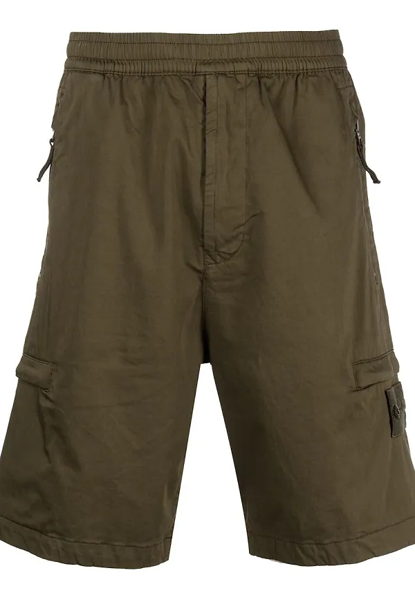 Stone Island knälånga bermudashorts - Grön