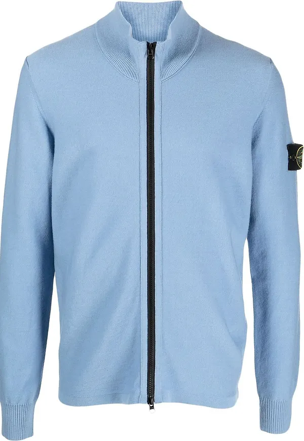 Stone Island kofta med dragkedja - Blå