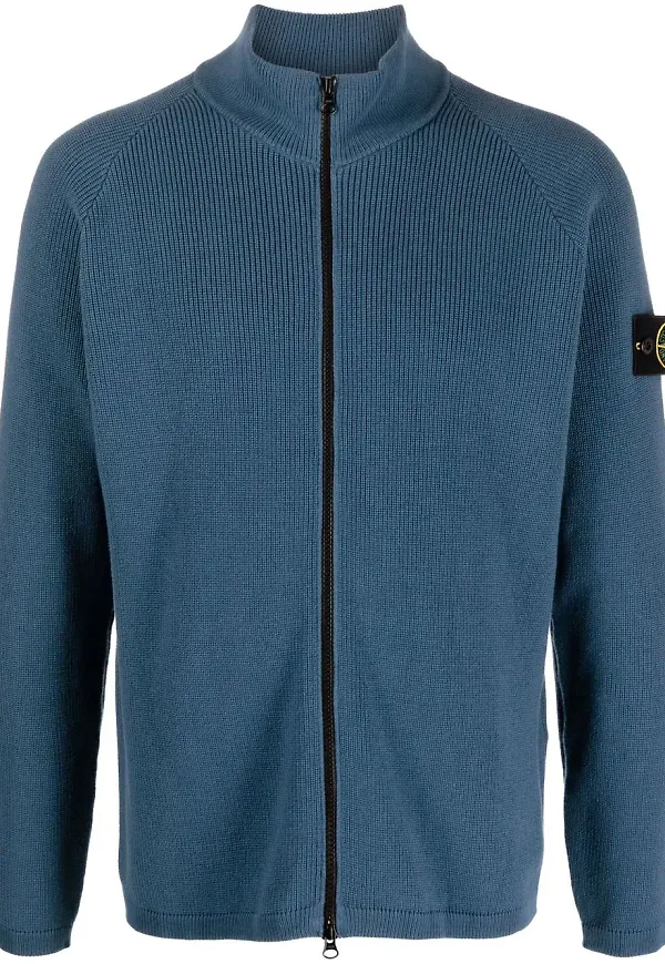 Stone Island kofta med dragkedja - Blå