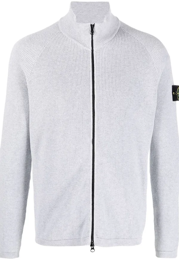 Stone Island kofta med dragkedja - Grå