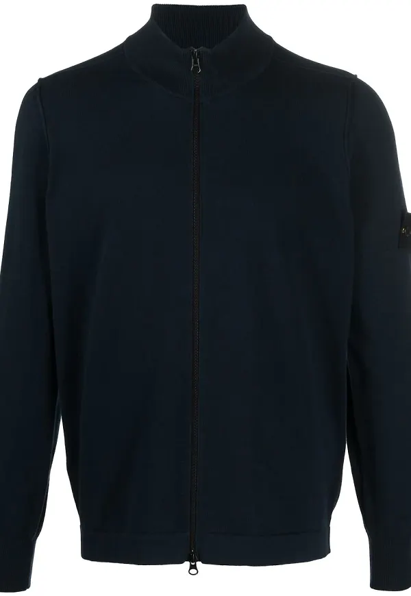 Stone Island kofta med kompassmotiv - Blå