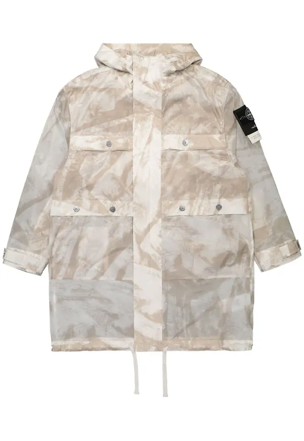 Stone Island lång parkas - Neutral