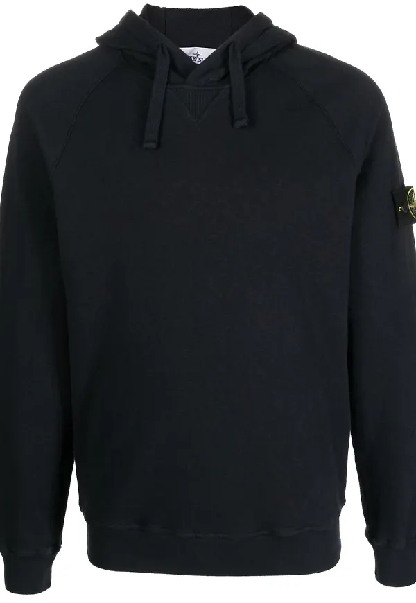Stone Island long-sleeve hoodie - Blå