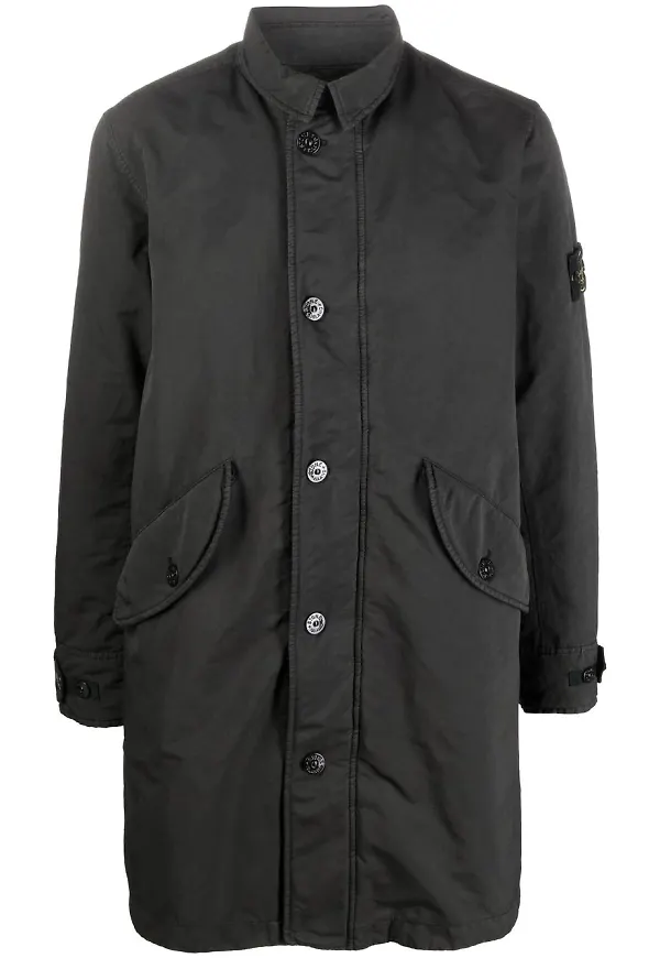 Stone Island långärmad skjortkappa - Grön