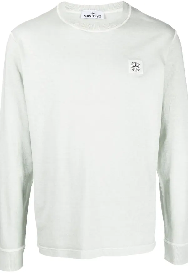 Stone Island långärmad t-shirt - Grå