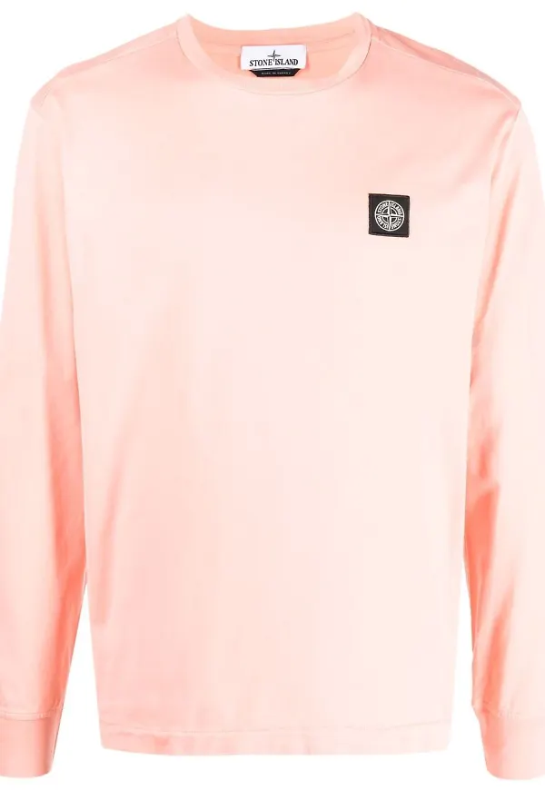 Stone Island långärmad t-shirt - Rosa
