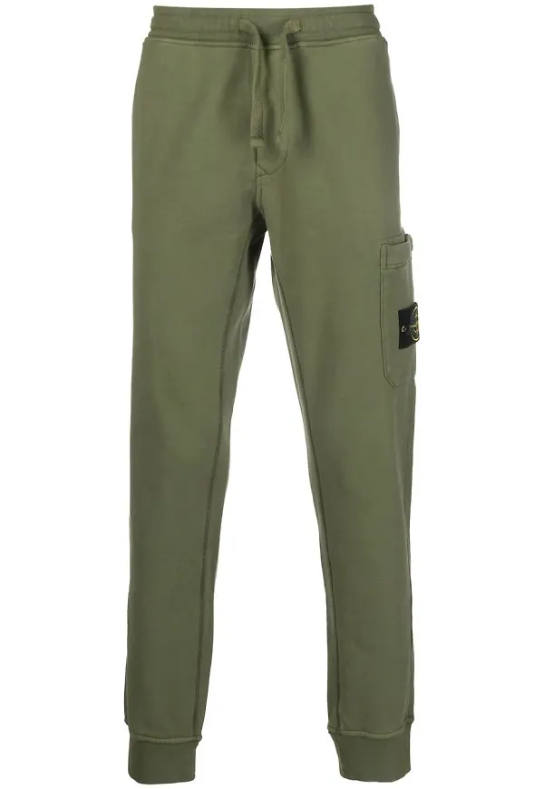 Stone Island mjukisbyxor med dragsko - Grön