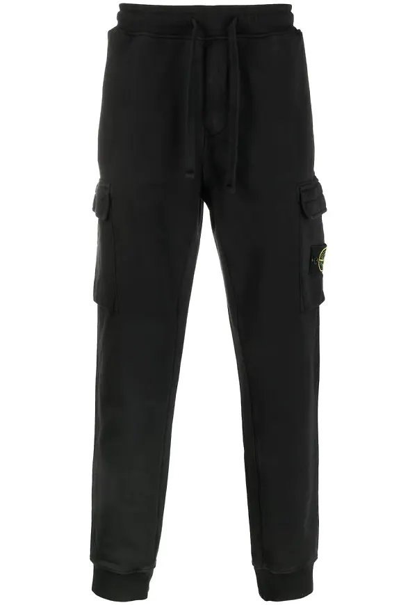Stone Island mjukisbyxor med kompass - Svart