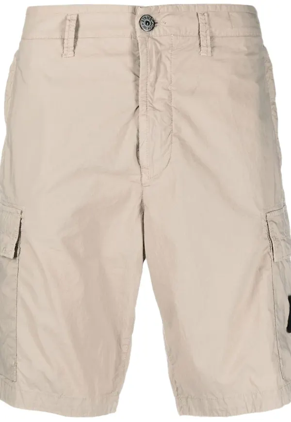 Stone Island Parachute tygshorts - Neutral