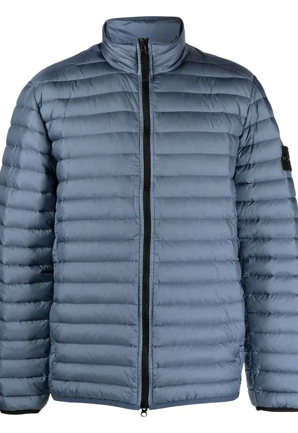 Stone Island puffjacka med kompassmärke - Blå