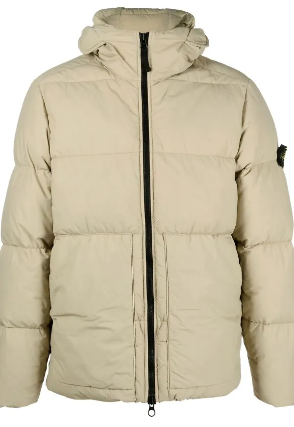 Stone Island puffjacka med kompassmärke - Neutral