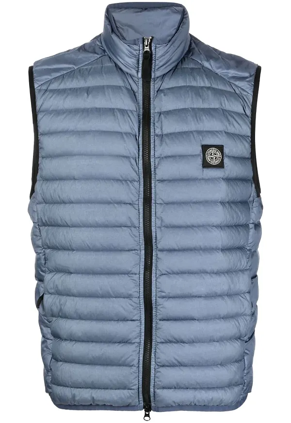 Stone Island puffväst med logotypmärke - Blå
