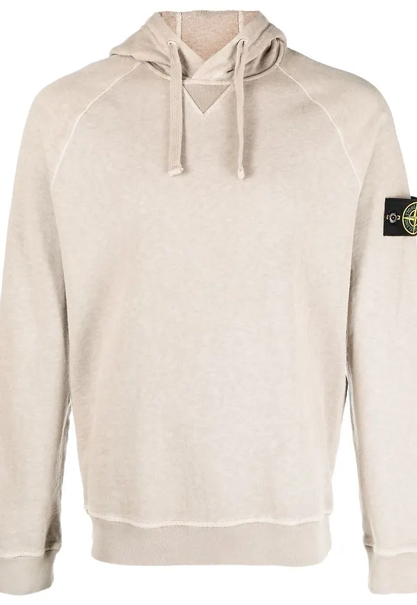 Stone Island pullover-hoodie med dragsko - Neutral