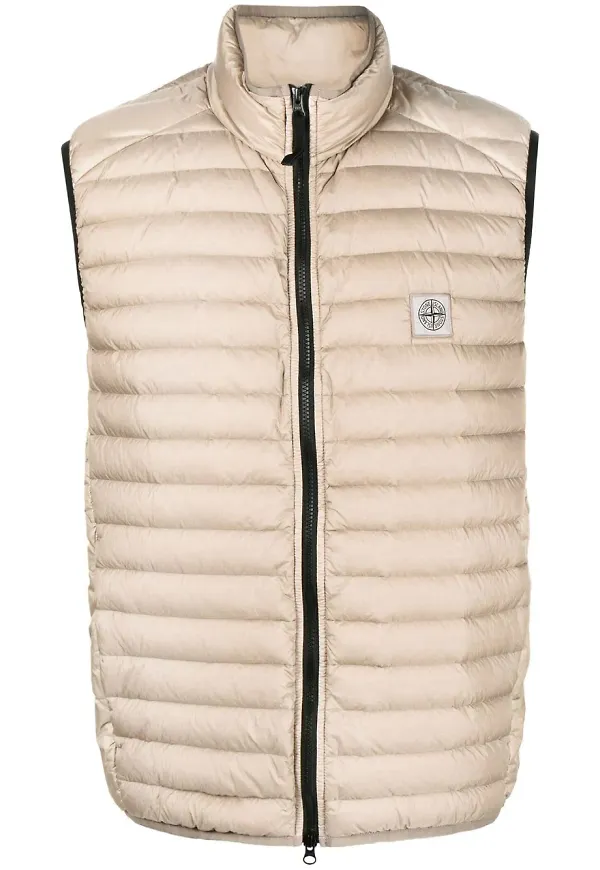 Stone Island quiltad väst - Brun