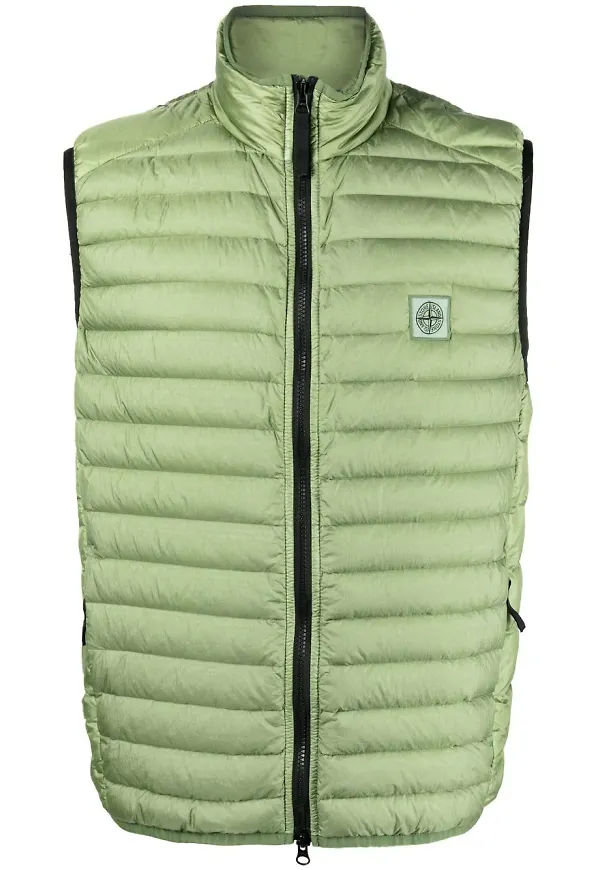 Stone Island quiltad väst - Grön