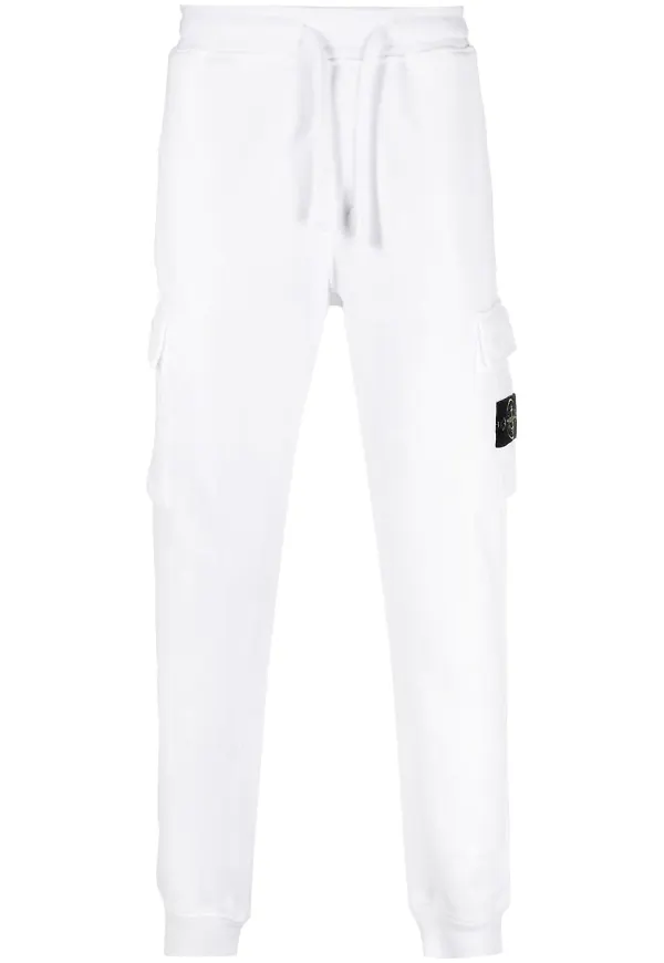 Stone Island raka byxor - Vit